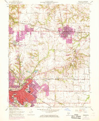O'Fallon 1954 topographic map preview