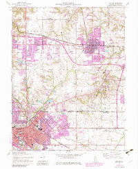 O'Fallon 1954 topographic map preview