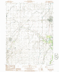 Onarga West 1986 topographic map thumbnail