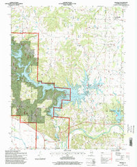 Oraville 1996 topographic map preview