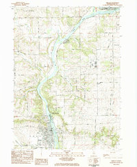 Oregon 1983 topographic map thumbnail