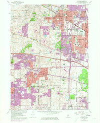 Palatine 1961 topographic map thumbnail