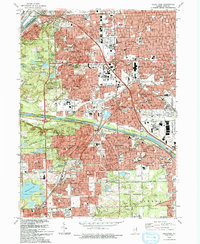 Palos Park 1993 topographic map thumbnail