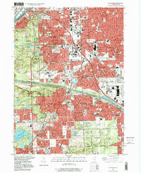 Palos Park 1997 topographic map thumbnail