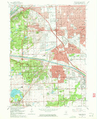 Palos Park 1963 topographic map thumbnail