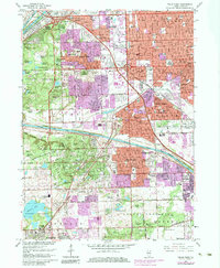 Palos Park 1963 topographic map thumbnail