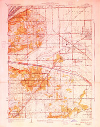 Palos Park 1928 topographic map thumbnail