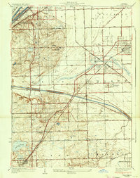 Palos Park 1928 topographic map thumbnail