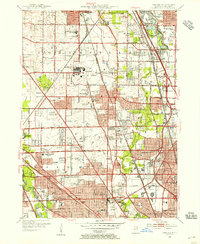 Park Ridge 1953 topographic map thumbnail