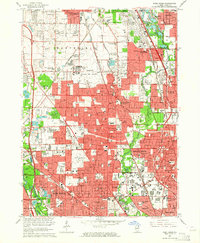 Park Ridge 1963 topographic map thumbnail