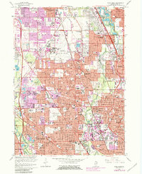 Park Ridge 1963 topographic map thumbnail