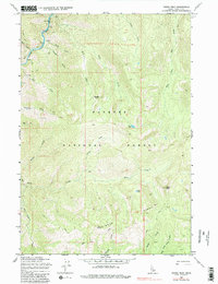 Parks Peak 1969 topographic map thumbnail