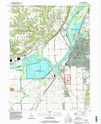 Pekin 1996 topographic map thumbnail