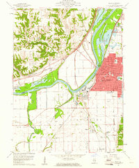 Pekin 1960 topographic map preview