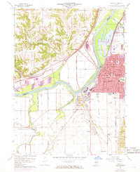 Pekin 1960 topographic map preview