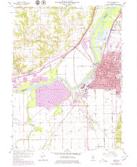 Pekin 1960 topographic map preview