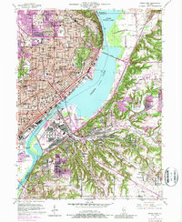 Peoria East 1949 topographic map thumbnail
