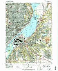 Peoria East 1996 topographic map thumbnail