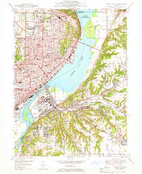 Peoria East 1949 topographic map thumbnail