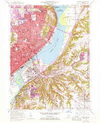 Peoria East 1949 topographic map thumbnail