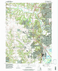Peoria West 1996 topographic map thumbnail