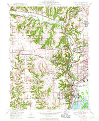 Peoria West 1949 topographic map thumbnail