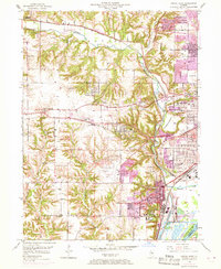 Peoria West 1949 topographic map thumbnail