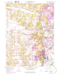 Peoria West 1949 topographic map thumbnail