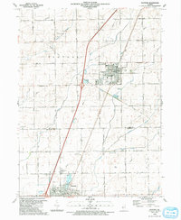 Peotone 1990 topographic map thumbnail