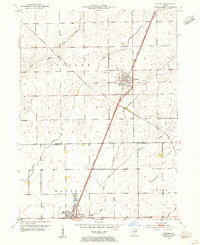 Peotone 1953 topographic map thumbnail