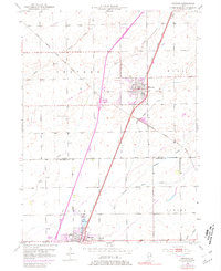 Peotone 1953 topographic map thumbnail