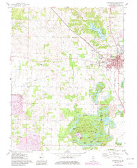 Pinckneyville 1974 topographic map thumbnail