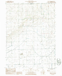 Piper City NE 1986 topographic map thumbnail
