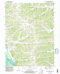 Pleasant Dale Valley 1993 topographic map thumbnail