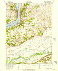 Port Byron 1953 topographic map thumbnail