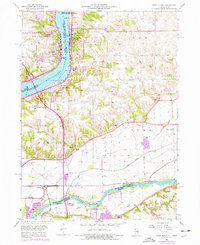 Port Byron 1953 topographic map thumbnail