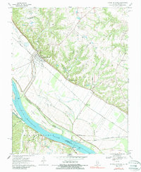 Prairie Du Rocher 1970 topographic map thumbnail