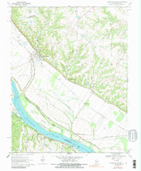 Prairie Du Rocher 1970 topographic map thumbnail