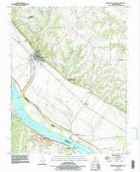 Prairie Du Rocher 1993 topographic map thumbnail
