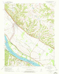 Prairie Du Rocher 1970 topographic map thumbnail