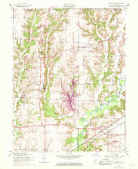 Prairietown 1954 topographic map thumbnail