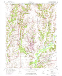 Prairietown 1954 topographic map thumbnail