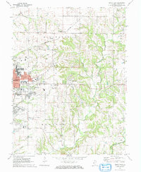 Quincy East 1971 topographic map thumbnail