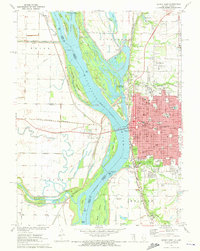 Quincy West 1971 topographic map thumbnail
