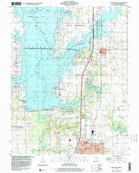 Rend Lake Dam 1998 topographic map thumbnail