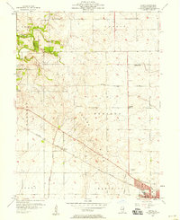 Rising 1957 topographic map preview