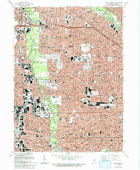 River Forest 1993 topographic map preview