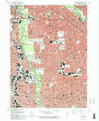 River Forest 1993 topographic map preview