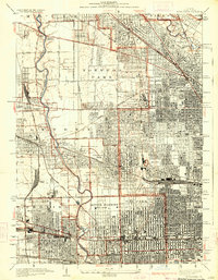 River Forest 1928 topographic map preview