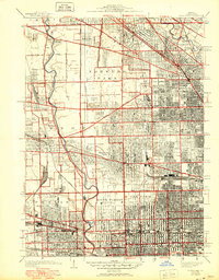 River Forest 1928 topographic map preview